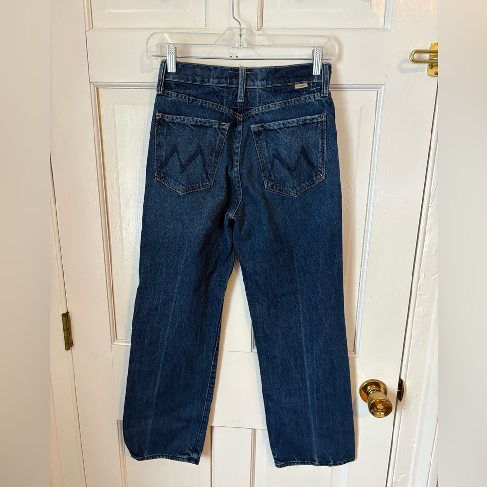MOTHER Superior The Rambler Ankle Jeans in Well Stacked, Size 24 Medium Dark - Picture 4 of 16